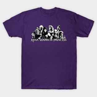 Xena, Gabrielle, Ares, Joxer, Callisto, Ephiny, Autolycus and Aphrodite. T-Shirt